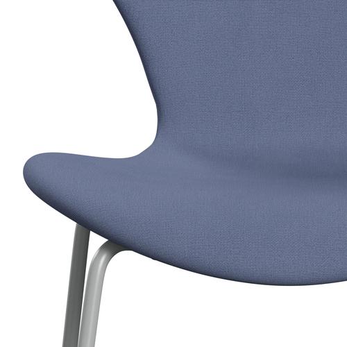 [product_category]-Fritz Hansen 3107 Chair Full Upholstery, Nine Grey/Christianshavn Light Blue Uni-Fritz Hansen-3107FU-CH1151-DRNIGR-FRI-6