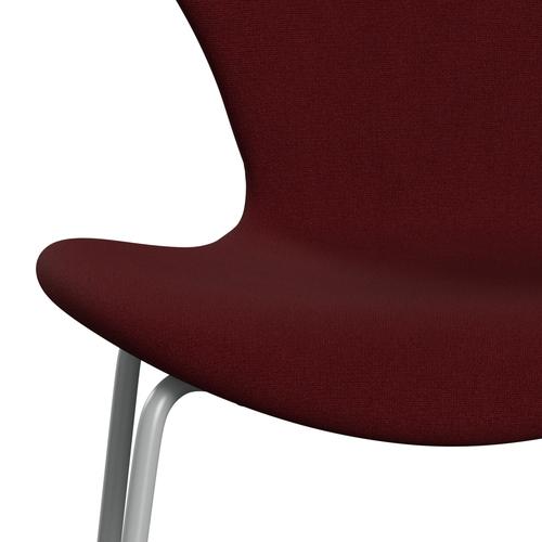 [product_category]-Fritz Hansen 3107 Chair Full Upholstery, Nine Grey/Christianshavn Red Uni-Fritz Hansen-3107FU-CH1140-DRNIGR-FRI-6