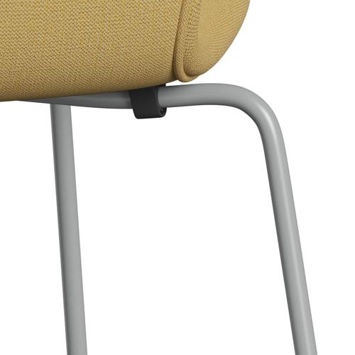 [product_category]-Fritz Hansen 3107 Chair Full Upholstery, Nine Grey/Christianshavn Yellow-Fritz Hansen-3107FU-CH1110-DRNIGR-FRI-7