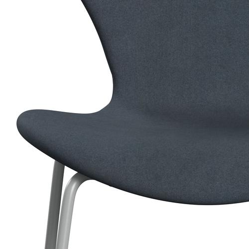 Fritz Hansen 3107 Stuhl Full Polster, neun grau/divina grau