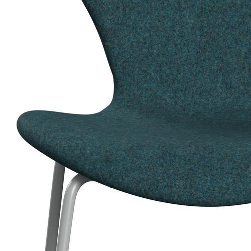 [product_category]-Fritz Hansen 3107 Chair Full Upholstery, Nine Grey/Divina Md Turquoise Dark-Fritz Hansen-3107FU-DMD843-DRNIGR-FRI-6