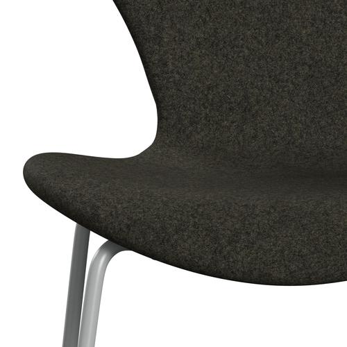 [product_category]-Fritz Hansen 3107 Chair Full Upholstery, Nine Grey/Divina Melange Grey Brown-Fritz Hansen-3107FU-DIM277-DRNIGR-FRI-6