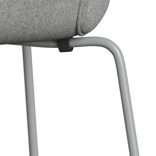 [product_category]-Fritz Hansen 3107 Chair Full Upholstery, Nine Grey/Divina Melange Light Grey-Fritz Hansen-3107FU-DIM120-DRNIGR-FRI-7