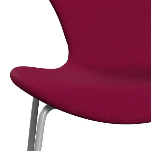 [product_category]-Fritz Hansen 3107 Chair Full Upholstery, Nine Grey/Divina Pink Dark-Fritz Hansen-3107FU-DIV662-DRNIGR-FRI-6