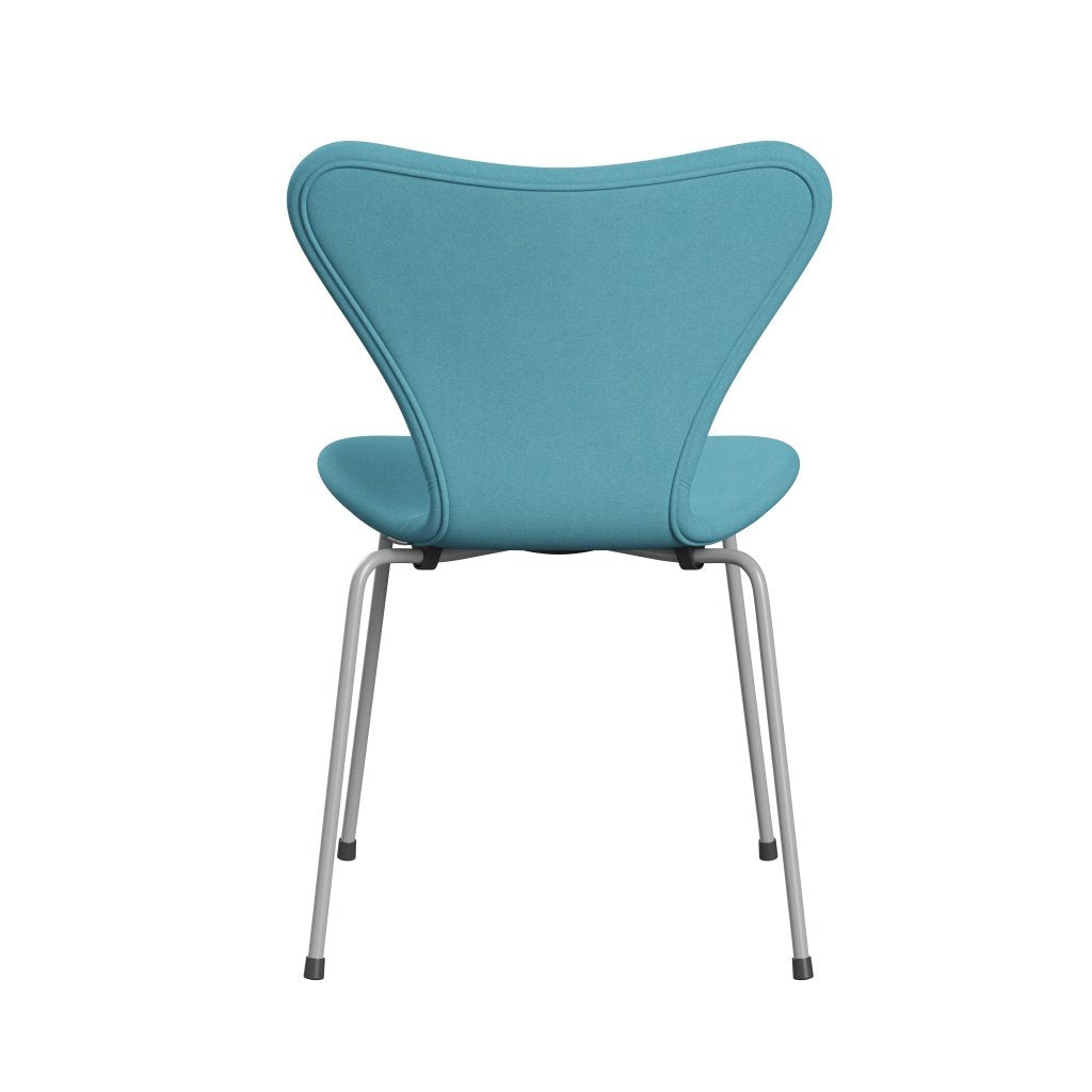 [product_category]-Fritz Hansen 3107 Chair Full Upholstery, Nine Grey/Divina Turquoise Light-Fritz Hansen-3107FU-DIV836-DRNIGR-FRI-4