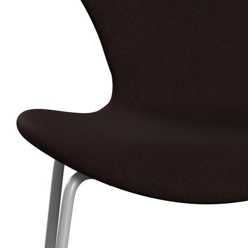 [product_category]-Fritz Hansen 3107 Chair Full Upholstery, Nine Grey/Divina Warm Brown-Fritz Hansen-3107FU-DIV393-DRNIGR-FRI-6