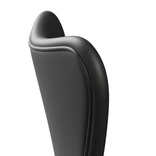 [product_category]-Fritz Hansen 3107 Chair Full Upholstery, Nine Grey/Essential Black-Fritz Hansen-3107FU-STBLA-DRNIGR-FRI-5