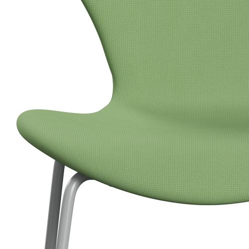 [product_category]-Fritz Hansen 3107 Chair Full Upholstery, Nine Grey/Fame Light Green-Fritz Hansen-3107FU-F68147-DRNIGR-FRI-6