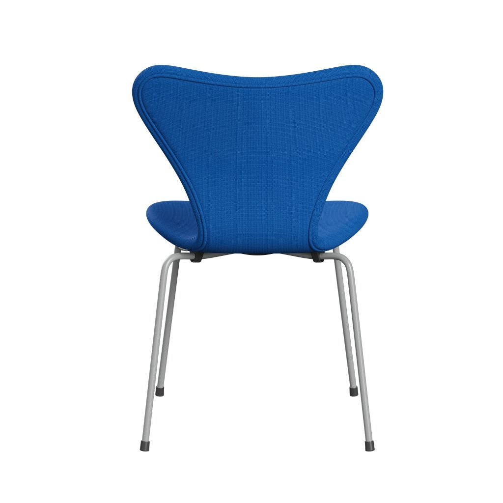 [product_category]-Fritz Hansen 3107 Chair Full Upholstery, Nine Grey/Fame Ocean Blue-Fritz Hansen-3107FU-F66131-DRNIGR-FRI-4