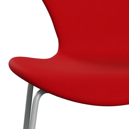 [product_category]-Fritz Hansen 3107 Chair Full Upholstery, Nine Grey/Fame Red (F64119)-Fritz Hansen-3107FU-F64119-DRNIGR-FRI-6