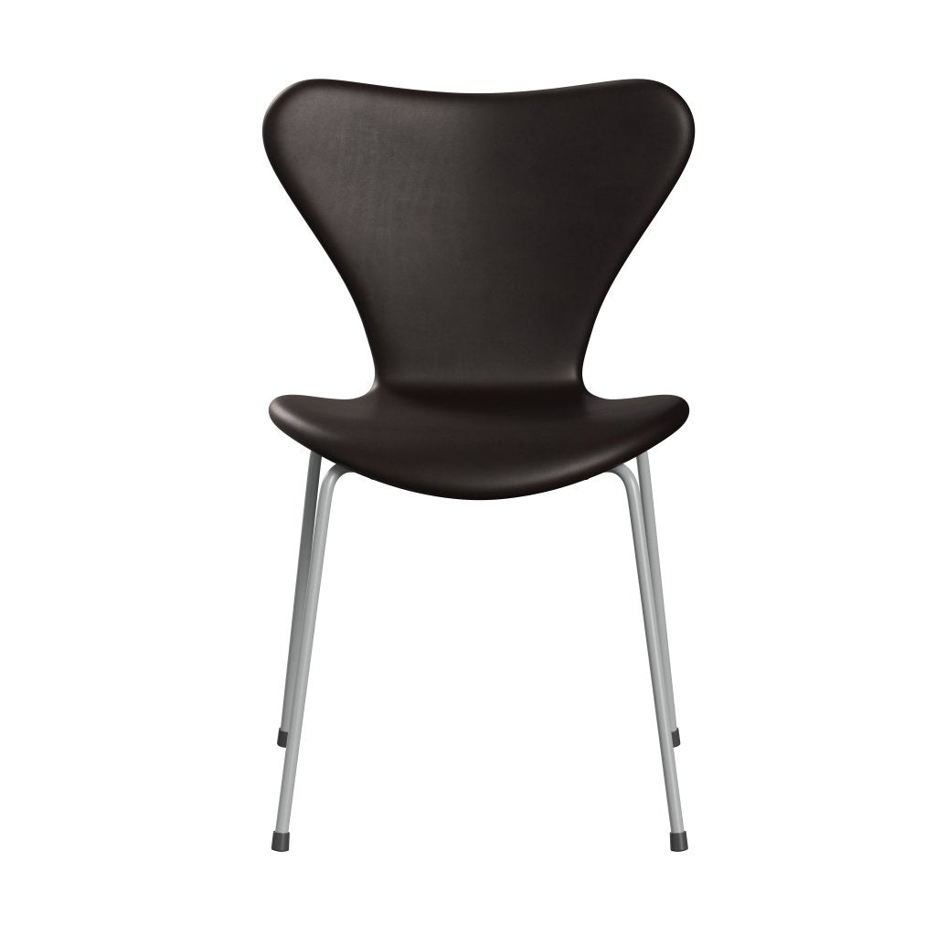 [product_category]-Fritz Hansen 3107 Chair Full Upholstery, Nine Grey/Grace Dark Brown-Fritz Hansen-3107FU-ELDBR-DRNIGR-FRI-1