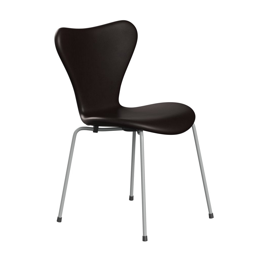 [product_category]-Fritz Hansen 3107 Chair Full Upholstery, Nine Grey/Grace Dark Brown-Fritz Hansen-3107FU-ELDBR-DRNIGR-FRI-2