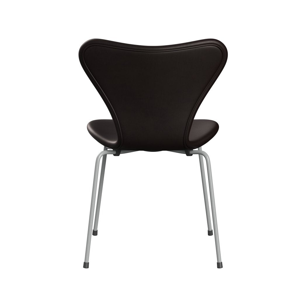 [product_category]-Fritz Hansen 3107 Chair Full Upholstery, Nine Grey/Grace Dark Brown-Fritz Hansen-3107FU-ELDBR-DRNIGR-FRI-4