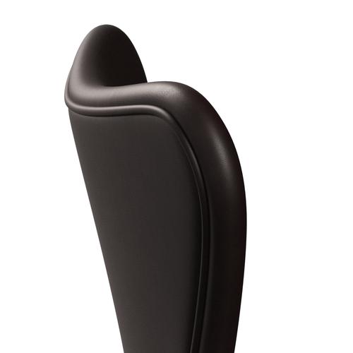 [product_category]-Fritz Hansen 3107 Chair Full Upholstery, Nine Grey/Grace Dark Brown-Fritz Hansen-3107FU-ELDBR-DRNIGR-FRI-5