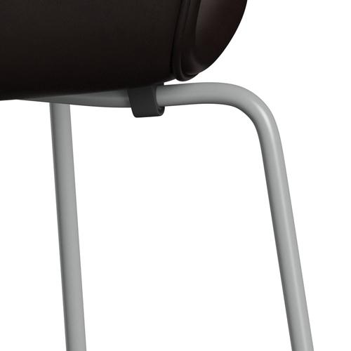 [product_category]-Fritz Hansen 3107 Chair Full Upholstery, Nine Grey/Grace Dark Brown-Fritz Hansen-3107FU-ELDBR-DRNIGR-FRI-7