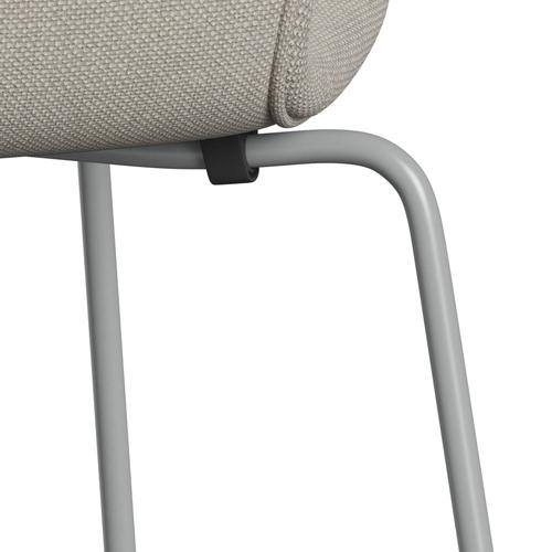 [product_category]-Fritz Hansen 3107 Chair Full Upholstery, Nine Grey/Hallingdal Light Grey (Hal103)-Fritz Hansen-3107FU-HAL103-DRNIGR-FRI-7