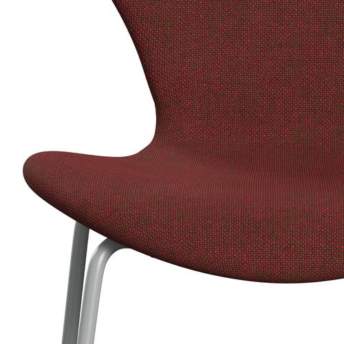 [product_category]-Fritz Hansen 3107 Chair Full Upholstery, Nine Grey/Hallingdal Red/Green-Fritz Hansen-3107FU-HAL660-DRNIGR-FRI-6