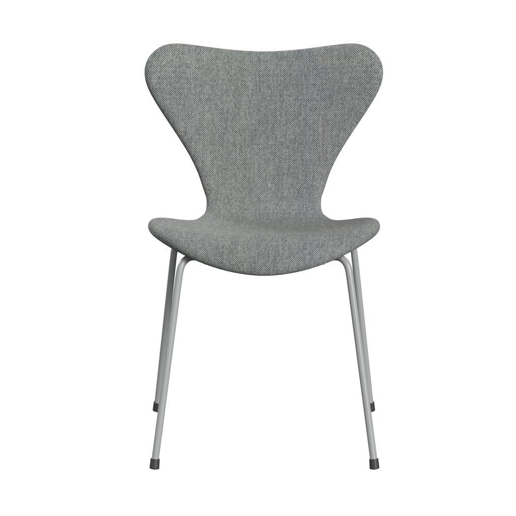 [product_category]-Fritz Hansen 3107 Chair Full Upholstery, Nine Grey/Hallingdal White Grey-Fritz Hansen-3107FU-HAL116-DRNIGR-FRI-1