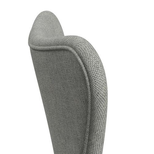 [product_category]-Fritz Hansen 3107 Chair Full Upholstery, Nine Grey/Hallingdal White/Grey-Fritz Hansen-3107FU-HAL110-DRNIGR-FRI-5
