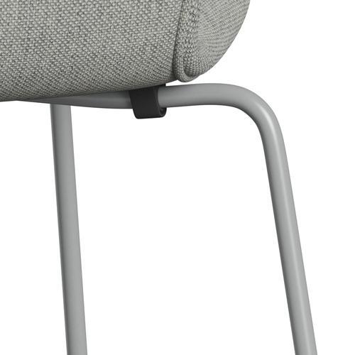 [product_category]-Fritz Hansen 3107 Chair Full Upholstery, Nine Grey/Hallingdal White/Grey-Fritz Hansen-3107FU-HAL110-DRNIGR-FRI-7