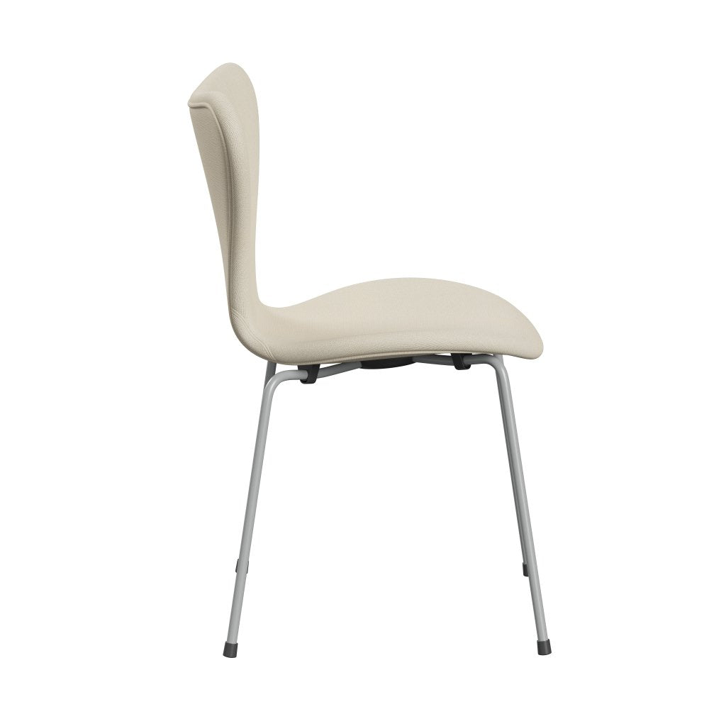 [product_category]-Fritz Hansen 3107 Chair Full Upholstery, Nine Grey/Hallingdal Wool White-Fritz Hansen-3107FU-HAL100-DRNIGR-FRI-3