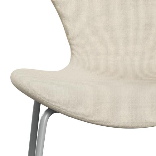 [product_category]-Fritz Hansen 3107 Chair Full Upholstery, Nine Grey/Hallingdal Wool White-Fritz Hansen-3107FU-HAL100-DRNIGR-FRI-6