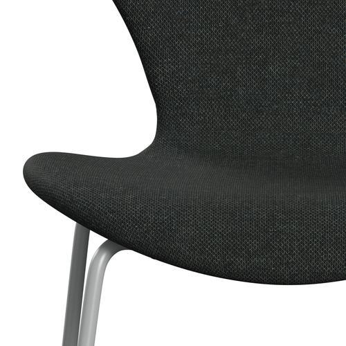 [product_category]-Fritz Hansen 3107 Chair Full Upholstery, Nine Grey/Re Wool Black/Natural-Fritz Hansen-3107FU-REW198-DRNIGR-FRI-6