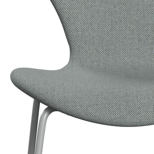 [product_category]-Fritz Hansen 3107 Chair Full Upholstery, Nine Grey/Re Wool Pale Aqua-Fritz Hansen-3107FU-REW828-DRNIGR-FRI-6