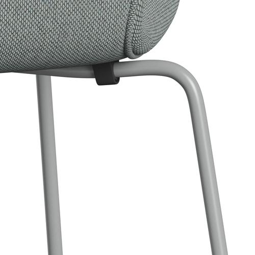 [product_category]-Fritz Hansen 3107 Chair Full Upholstery, Nine Grey/Re Wool Pale Aqua-Fritz Hansen-3107FU-REW828-DRNIGR-FRI-7