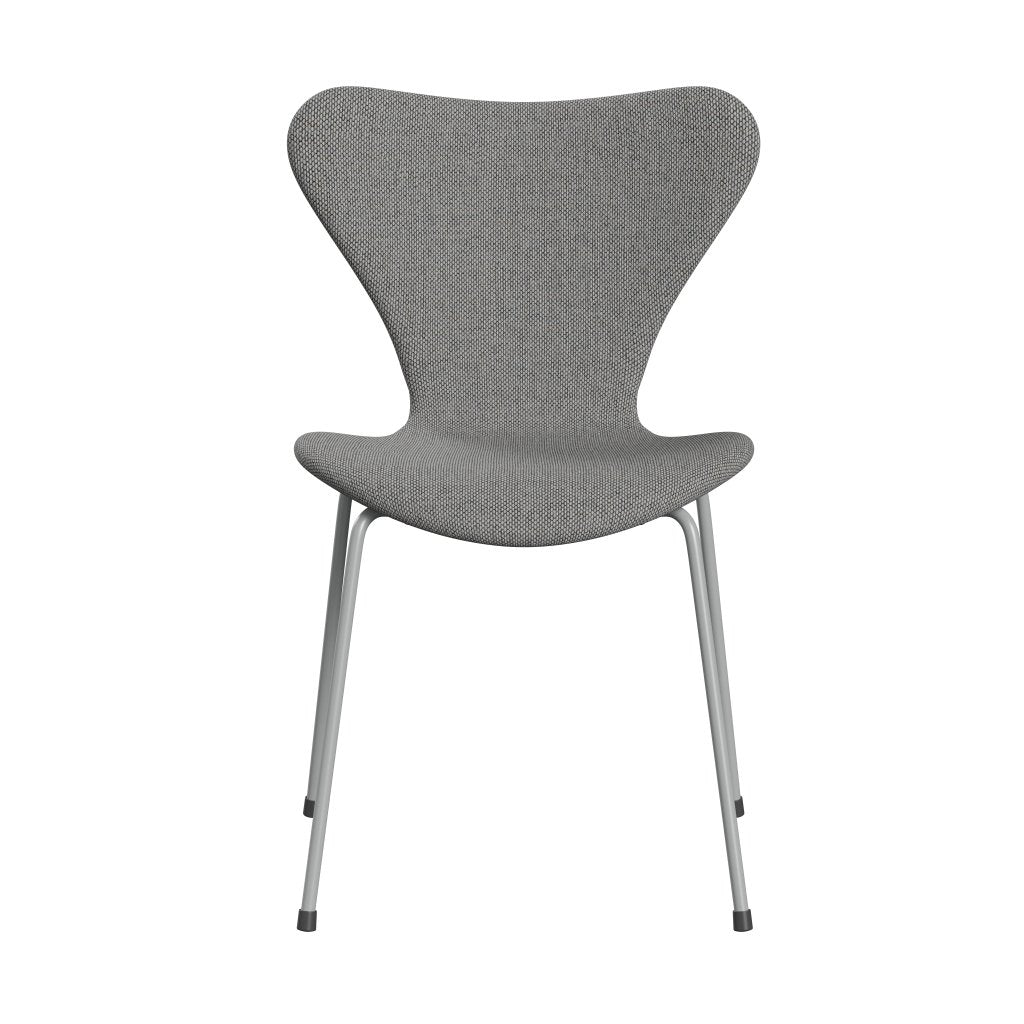 [product_category]-Fritz Hansen 3107 Chair Full Upholstery, Nine Grey/Re Wool Wool White/Natural-Fritz Hansen-3107FU-REW108-DRNIGR-FRI-1