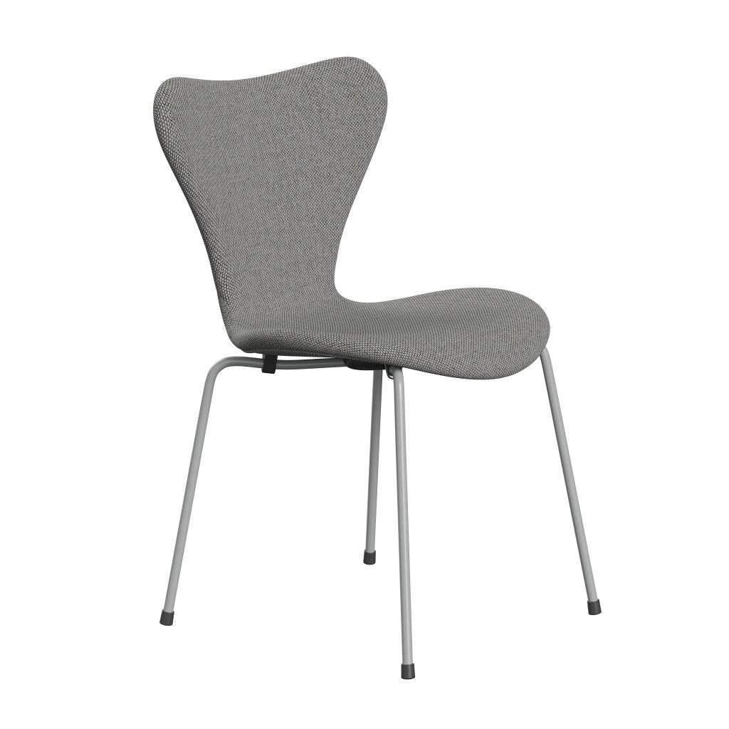 [product_category]-Fritz Hansen 3107 Chair Full Upholstery, Nine Grey/Re Wool Wool White/Natural-Fritz Hansen-3107FU-REW108-DRNIGR-FRI-2