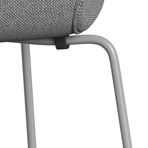 [product_category]-Fritz Hansen 3107 Chair Full Upholstery, Nine Grey/Re Wool Wool White/Natural-Fritz Hansen-3107FU-REW108-DRNIGR-FRI-7