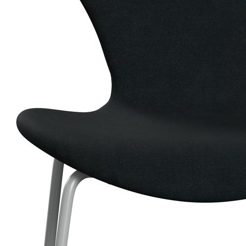 [product_category]-Fritz Hansen 3107 Chair Full Upholstery, Nine Grey/Remix Black (Rem196)-Fritz Hansen-3107FU-REM196-DRNIGR-FRI-6