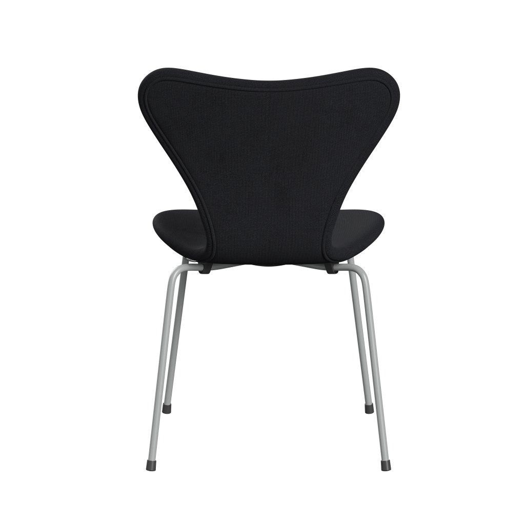 [product_category]-Fritz Hansen 3107 Chair Full Upholstery, Nine Grey/Remix Black (Rem286)-Fritz Hansen-3107FU-REM286-DRNIGR-FRI-4