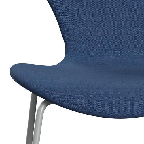 [product_category]-Fritz Hansen 3107 Chair Full Upholstery, Nine Grey/Remix Cobalt Blue-Fritz Hansen-3107FU-REM762-DRNIGR-FRI-6