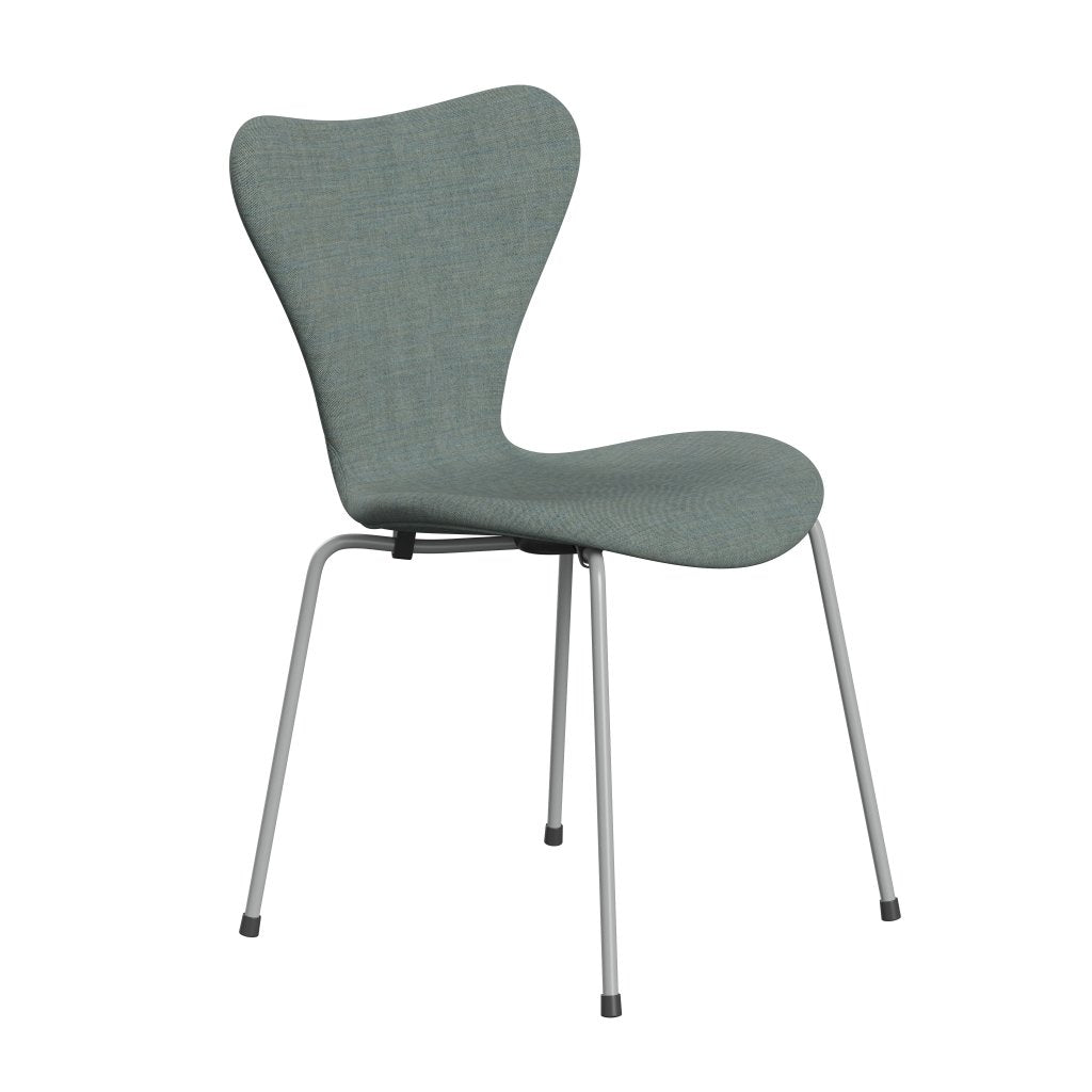 [product_category]-Fritz Hansen 3107 Chair Full Upholstery, Nine Grey/Remix Green/Grey-Fritz Hansen-3107FU-REM906-DRNIGR-FRI-2