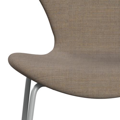 [product_category]-Fritz Hansen 3107 Chair Full Upholstery, Nine Grey/Remix Light Brown (Rem242)-Fritz Hansen-3107FU-REM242-DRNIGR-FRI-6