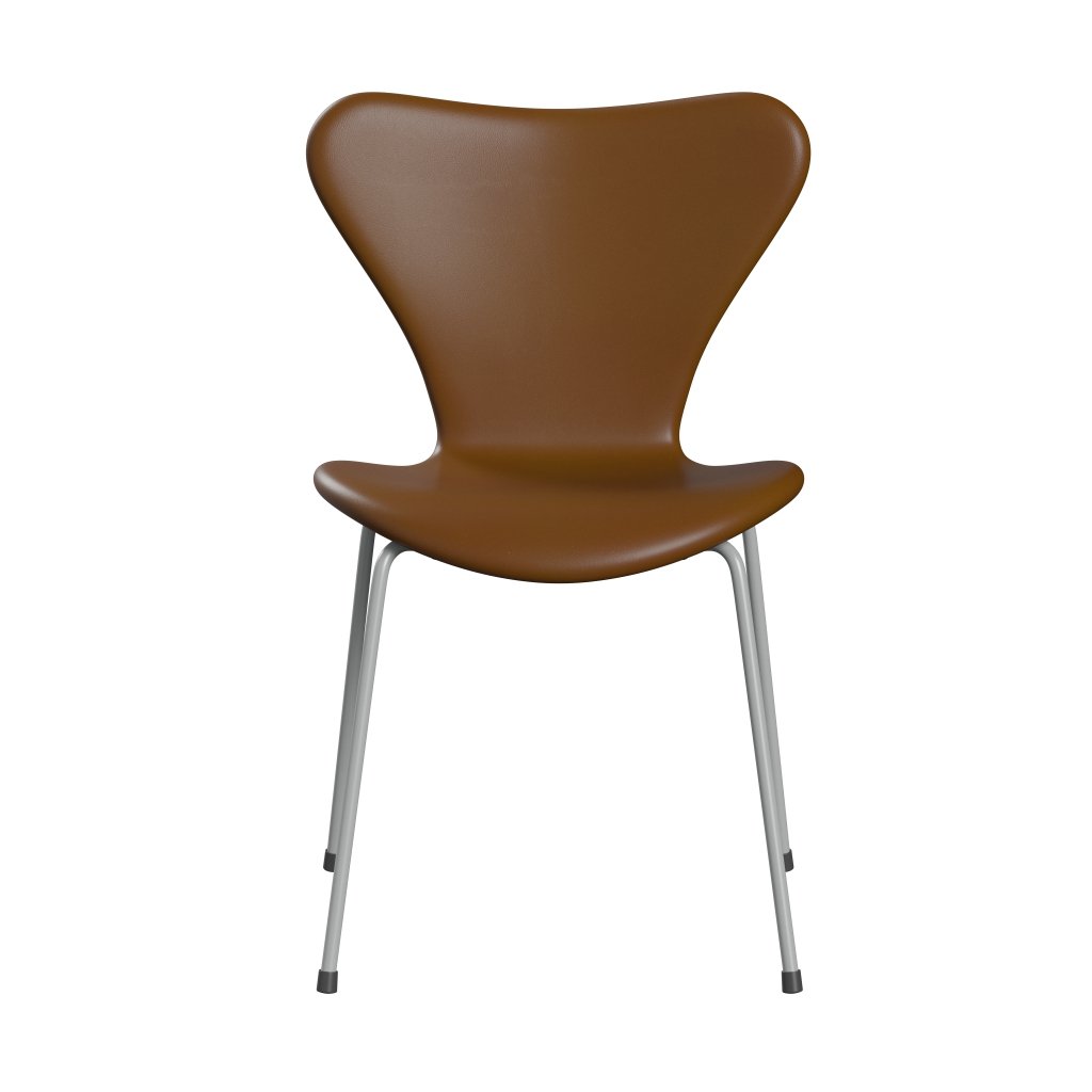 [product_category]-Fritz Hansen 3107 Chair Full Upholstery, Nine Grey/Soft Walnut-Fritz Hansen-3107FU-SOWAL-DRNIGR-FRI-1