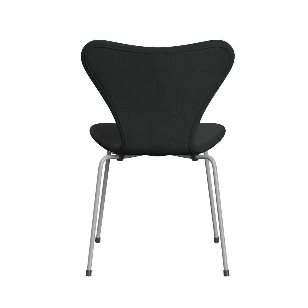 [product_category]-Fritz Hansen 3107 Chair Full Upholstery, Nine Grey/Steelcut Charcoal-Fritz Hansen-3107FU-STI180-DRNIGR-FRI-4