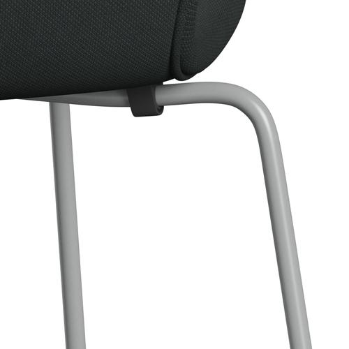 [product_category]-Fritz Hansen 3107 Chair Full Upholstery, Nine Grey/Steelcut Charcoal-Fritz Hansen-3107FU-STI180-DRNIGR-FRI-7