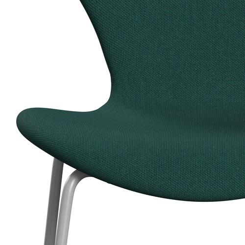 [product_category]-Fritz Hansen 3107 Chair Full Upholstery, Nine Grey/Steelcut Trio Dark Green-Fritz Hansen-3107FU-STR976-DRNIGR-FRI-6