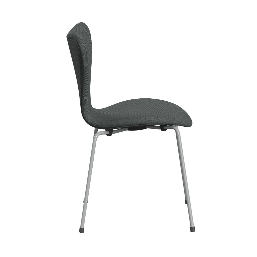 [product_category]-Fritz Hansen 3107 Chair Full Upholstery, Nine Grey/Steelcut Trio Kohle-Fritz Hansen-3107FU-STR153-DRNIGR-FRI-3