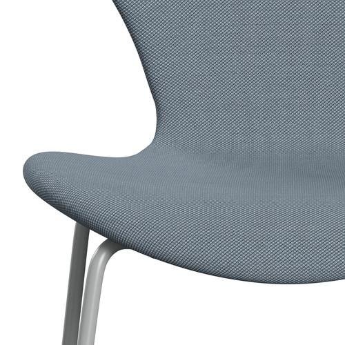 [product_category]-Fritz Hansen 3107 Chair Full Upholstery, Nine Grey/Steelcut Trio Pastel Blue-Fritz Hansen-3107FU-STR713-DRNIGR-FRI-6