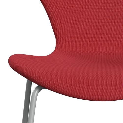 [product_category]-Fritz Hansen 3107 Chair Full Upholstery, Nine Grey/Steelcut Trio Red-Fritz Hansen-3107FU-STR553-DRNIGR-FRI-6