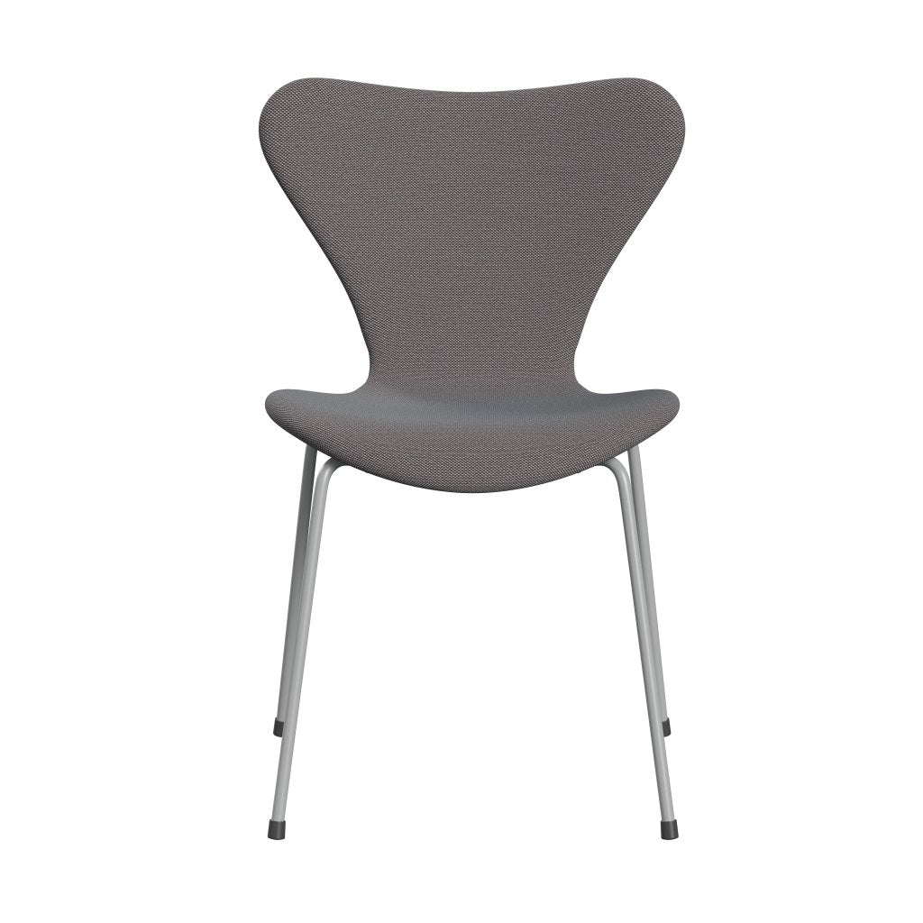 [product_category]-Fritz Hansen 3107 Chair Full Upholstery, Nine Grey/Steelcut Trio Soft Blue/Brown/Black-Fritz Hansen-3107FU-STR336-DRNIGR-FRI-1