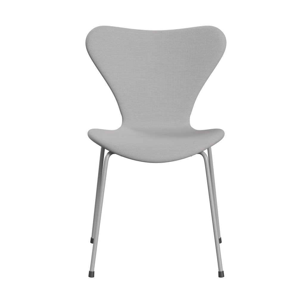 [product_category]-Fritz Hansen 3107 Chair Full Upholstery, Nine Grey/Steelcut Trio White & Light Grey-Fritz Hansen-3107FU-STR105-DRNIGR-FRI-1