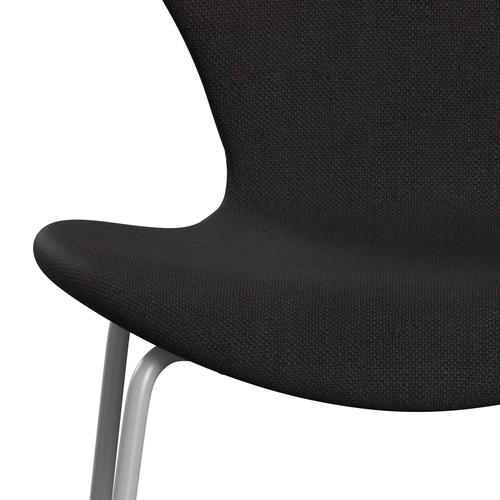 [product_category]-Fritz Hansen 3107 Chair Full Upholstery, Nine Grey/Sunniva 2 Black (Sv683)-Fritz Hansen-3107FU-SV683-DRNIGR-FRI-6