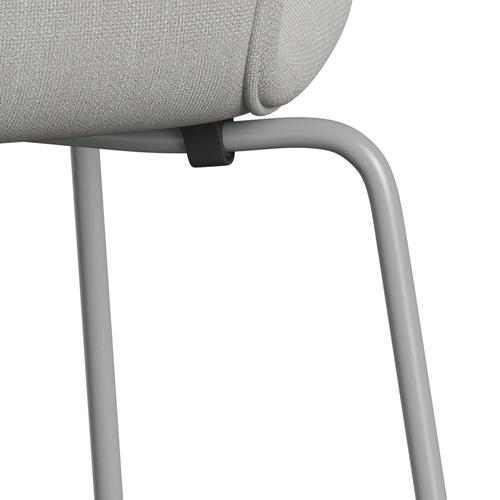 [product_category]-Fritz Hansen 3107 Chair Full Upholstery, Nine Grey/Sunniva 2 Canvas Natural-Fritz Hansen-3107FU-SV223-DRNIGR-FRI-7