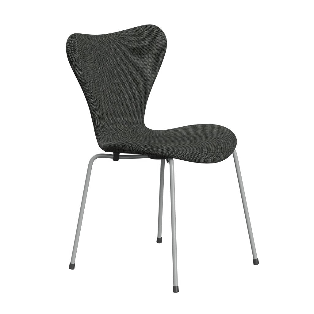 [product_category]-Fritz Hansen 3107 Chair Full Upholstery, Nine Grey/Sunniva 2 Light Grey/Dark Grey-Fritz Hansen-3107FU-SV173-DRNIGR-FRI-2