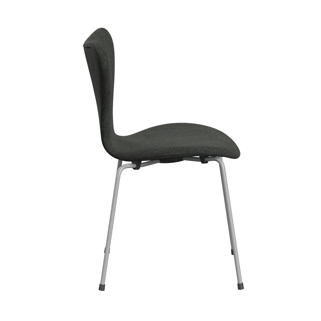 [product_category]-Fritz Hansen 3107 Chair Full Upholstery, Nine Grey/Sunniva 2 Light Grey/Dark Grey-Fritz Hansen-3107FU-SV173-DRNIGR-FRI-3